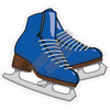 Ice Skates - Medium Blue - Style B - Yard Card