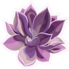 Succulents - Purple - Style B - Yard Card