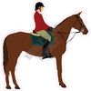 Horse Rider - Light Skin - Style C - Yard Card