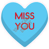 Candy Heart - Blue - Miss You - Style A - Yard Card