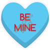 Candy Heart - Blue - Be Mine - Style A - Yard Card