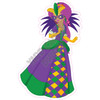 Mardi Gras - Dark Skin - Style A - Yard Card