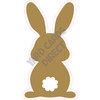 Silhouette - Bunny - Old Gold - Style A - Yard Card