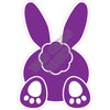 Silhouette - Bunny - Purple - Style B - Yard Card