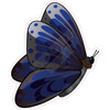 Butterfly - Dark Blue - Style B - Yard Card