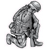 Soldier Kneeling - Style A - Yard Card