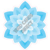 Flower - Light Blue - Style B - Yard Card