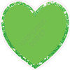 Heart - Style A - Chunky Glitter Light Green - Yard Card