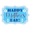 Statement - Happy Mothers Day - Light Blue & Medium Blue - Style A - Yard Card