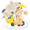 Giraffe & Flowers - Rose Gold - Style A - Yard Card