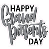 Statement - Happy Grand Parents Day - Silver - Style C - Yard Card