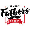 Statement - Happy Fathers Day - Red - Style A - Yard Card