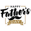 Statement - Happy Fathers Day - Old Gold - Style A - Yard Card