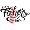 Statement - Happy Fathers Day - Red - Style B - Yard Card