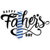 Statement - Happy Fathers Day - Medium Blue - Style B - Yard Card