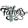 Statement - Happy Fathers Day - Dark Green - Style B - Yard Card