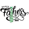 Statement - Happy Fathers Day - Medium Green - Style B - Yard Card