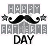 Statement - Happy Fathers Day - Silver - Style C - Yard Card