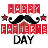 Statement - Happy Fathers Day - Red - Style C - Yard Card