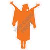 Graduation - Orange - Silhouette - Style F