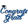 Statement - Congrats Grad - Medium Blue - Style A - Yard Card