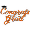 Statement - Congrats Grad - Orange - Style A - Yard Card