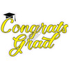 Statement - Congrats Grad - Yellow - Style A - Yard Card