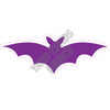 Silhouette - Bat - Purple - Style A - Yard Card