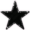 Star - Style A - Chunky Glitter Black  - Yard Card