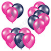 Balloon Cluster - Hot Pink & Dark Blue - Yard Card