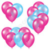 Balloon Cluster - Hot Pink & Light Blue - Yard Card