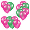 Balloon Cluster - Hot Pink & Medium Green - Yard Card