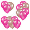 Balloon Cluster - Hot Pink & Rose Gold - Yard Card