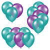 Balloon Cluster - Teal & Purple - Yard Card