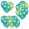 Balloon Cluster - Teal & Light Green - Yard Card