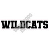 Statement - Mascot - Wildcats - Black - Style A - Yard Card