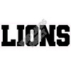 Statement - Mascot - Lions - Black - Style A - Yard Card