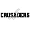 Statement - Mascot - Crusaders - Black - Style A - Yard Card