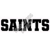 Statement - Mascot - Saints - Black - Style A - Yard Card