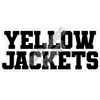 Statement - Mascot - Yellow Jackets - Black - Style A - Yard Card