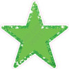 Star - Style A - Chunky Glitter Light Green - Yard Card