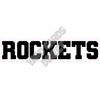 Statement - Mascot - Rockets - Black - Style A - Yard Card