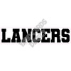 Statement - Mascot - Lancers - Black - Style A - Yard Card