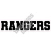 Statement - Mascot - Rangers - Black - Style A - Yard Card