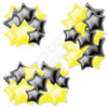 Foil Star Cluster - Black & Yellow - Yard Card