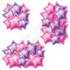 Foil Star Cluster - Purple & Hot Pink - Yard Card