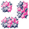 Foil Star Cluster - Hot Pink & Dark Blue - Yard Card