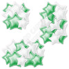 Foil Star Cluster - White & Medium Green - Yard Card