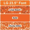 LG 23.5" Font - Orange - Yard Card(s)