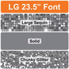 LG 23.5" Font - Silver - Yard Card(s)